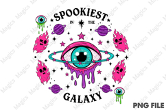 Pink Halloween Galaxy PNG Sublimation Product Image 1