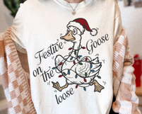 Festive Goose On The Loose SVG PNG File Product Image 2