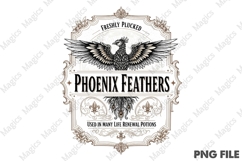 Vintage Halloween Potion Label PNG Product Image 1