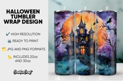 Halloween Tumbler Wrap Design, tumbler sublimation 20oz 30oz Product Image 1