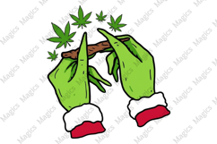 Hands Rolling Blunt Christmas PNG Product Image 1