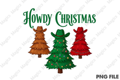 Howdy Christmas Tree Sublimation Product Image 1
