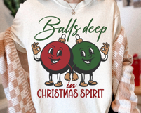 Balls Deep In Christmas Spirit SVG PNG File Product Image 2
