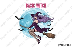 Halloween Witch PNG Sublimation Product Image 1