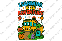 back to school bus, Teacher Sublimation Product Image 1