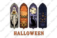 Brushstroke Vintage Spooky Halloween Png Product Image 2