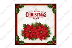 Vintage Christmas Labels Sublimation Png Product Image 1