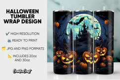 Halloween Tumbler Wrap Design, tumbler sublimation 20oz 30oz Product Image 1