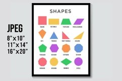 Shapes Educational Prints JPEG Product Image 1