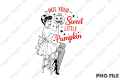 Halloween Pin-up Girl Pumpkin PNG Product Image 2