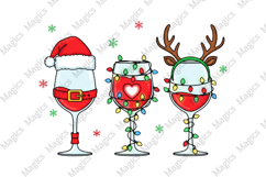 Christmas Wine Glasses Png Product Image 1