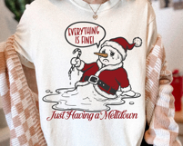 Everything Is Fine Just Having A Meltdown SVG PNG File Product Image 2