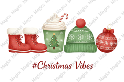 Christmas Vibes Cocoa Mug PNG Product Image 1