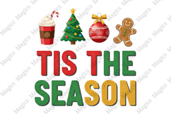 Tis the Season Christmas PNG Product Image 1
