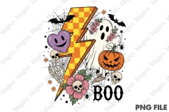 Retro Halloween PNG Sublimation Product Image 2