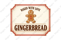 Vintage Christmas Labels PNG Product Image 1