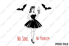 Halloween Pin-up Girl Ice Cream PNG Product Image 2