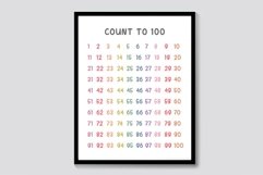 Count to 100 Educational Prints JPEG Product Image 1