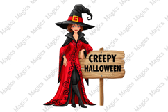Halloween Cauldron Witch PNG Product Image 2