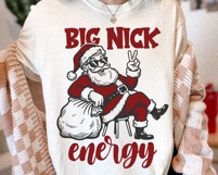 Big Nick Energy Santa Claus SVG PNG File Product Image 2