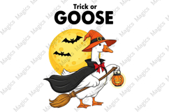 Trick or Goose PNG, Halloween Silly Goose Product Image 1