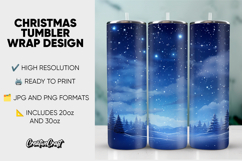 Christmas Tumbler Wrap Design, tumbler sublimation 20oz 30oz Product Image 1
