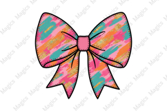 Christmas Colorful Bow Png Product Image 1