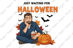 just waiting for Halloween Png Product Image 1