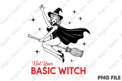 Halloween Pin-up Girl Witch PNG Product Image 2