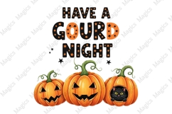 Vintage Halloween Pumpkins Sublimation Product Image 2
