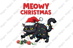 MEOWY CHRISTMAS CAT PNG Product Image 1
