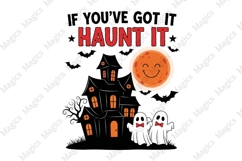 Vintage Haunt Halloween PNG Sublimation Product Image 1