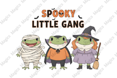 Halloween Funny Frog Spooky Gang PNG Product Image 2