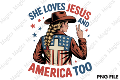 4th of July Patriotic USA Jesus America Product Image 1