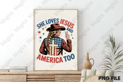 4th of July Patriotic USA Jesus America Product Image 3