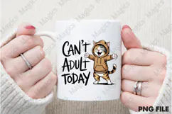 Funny Lazy Cat Sarcastic Sassy Adult Png Product Image 2