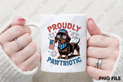 4th of July USA Patriotic Dog Proudly Product Image 2