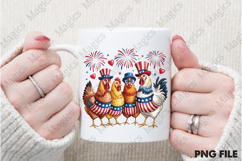 4th of July USA Patriotic Chicken Png Product Image 2