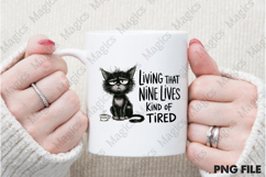 Funny Cat Sarcastic Sassy Adult Tired Product Image 2