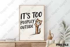 Funny Cat Sarcastic Sassy Introvert Png Product Image 3