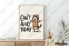 Funny Lazy Cat Sarcastic Sassy Adult Png Product Image 3