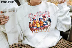 4th of July USA Patriotic Chicken Png Product Image 4