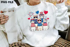 4th of July USA Patriotic Cat Png Product Image 4