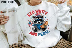 4th of July Raccoon Hotdog Patriotic USA Product Image 4