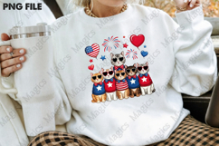 4th of July Patriotic Cat Sublimation Product Image 4