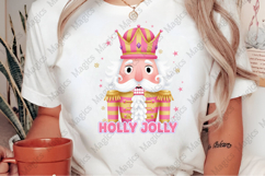 Pink Holly Jolly Nutcracker Png Product Image 2