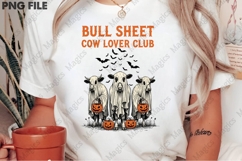 Vintage Halloween Farm Cow PNG Product Image 2