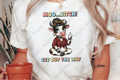Christmas Funny Highland Cow PNG Product Image 2