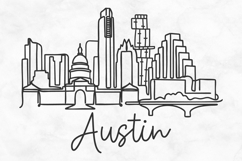 Austin Minimalism Line Drawing Product Image 1