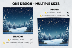 Christmas Tumbler Wrap Design, tumbler sublimation 20oz 30oz Product Image 2